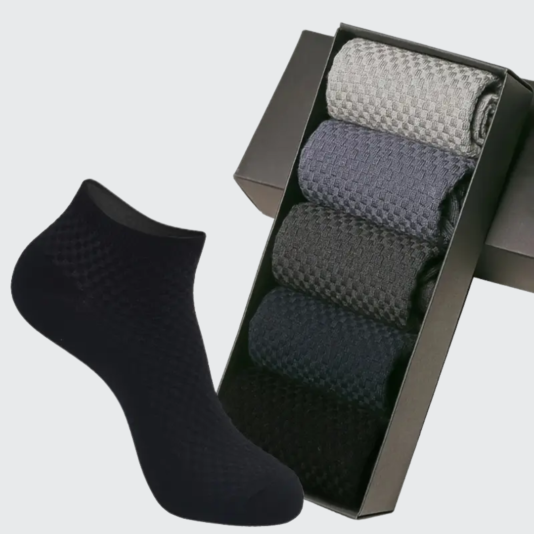 5 Paar Bambussocken für Herren – atmungsaktiv, geruchsneutral und feuchtigkeitsabsorbierend