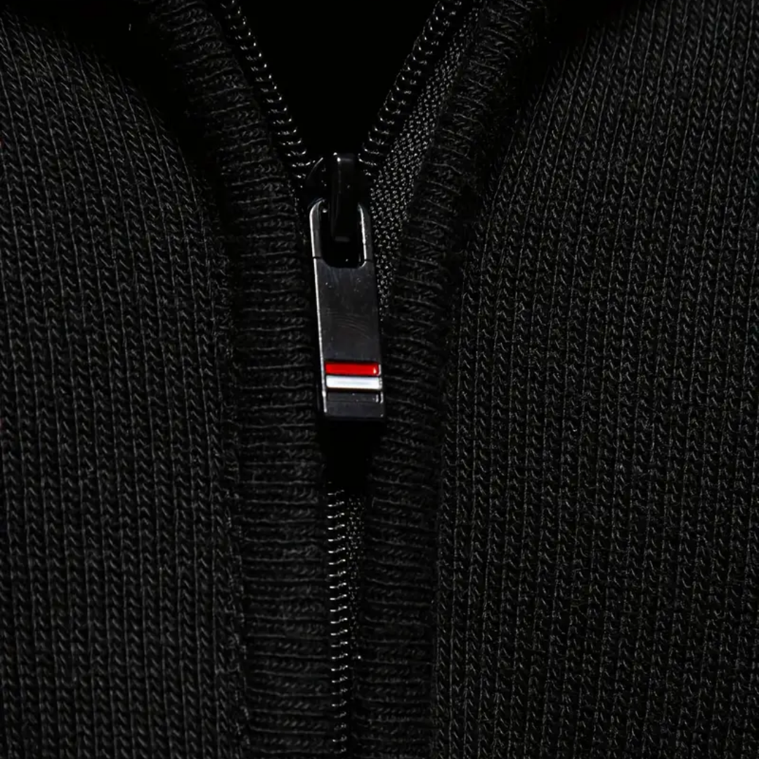 T&H Herren-Pullover mit Reißverschluss
