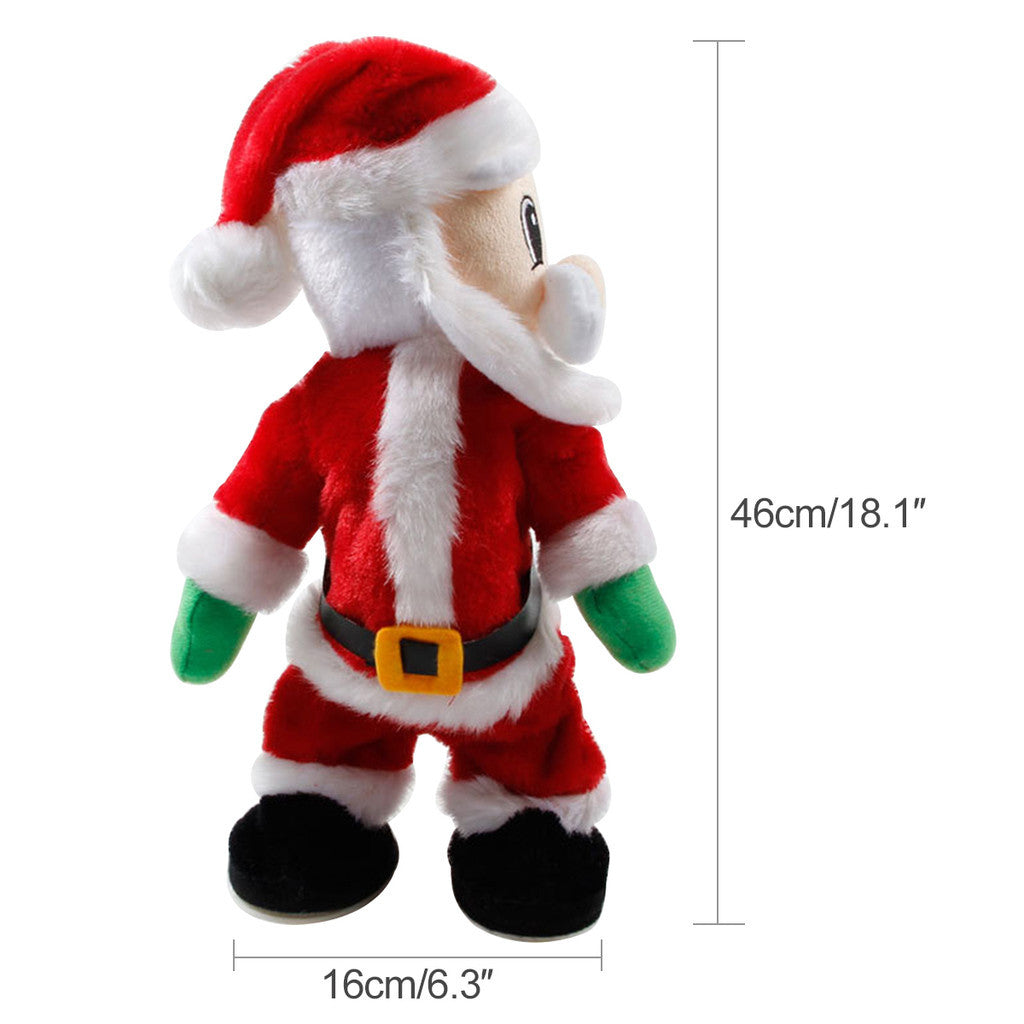 Dancing Santa Claus Verlen, Gyrates to The Music