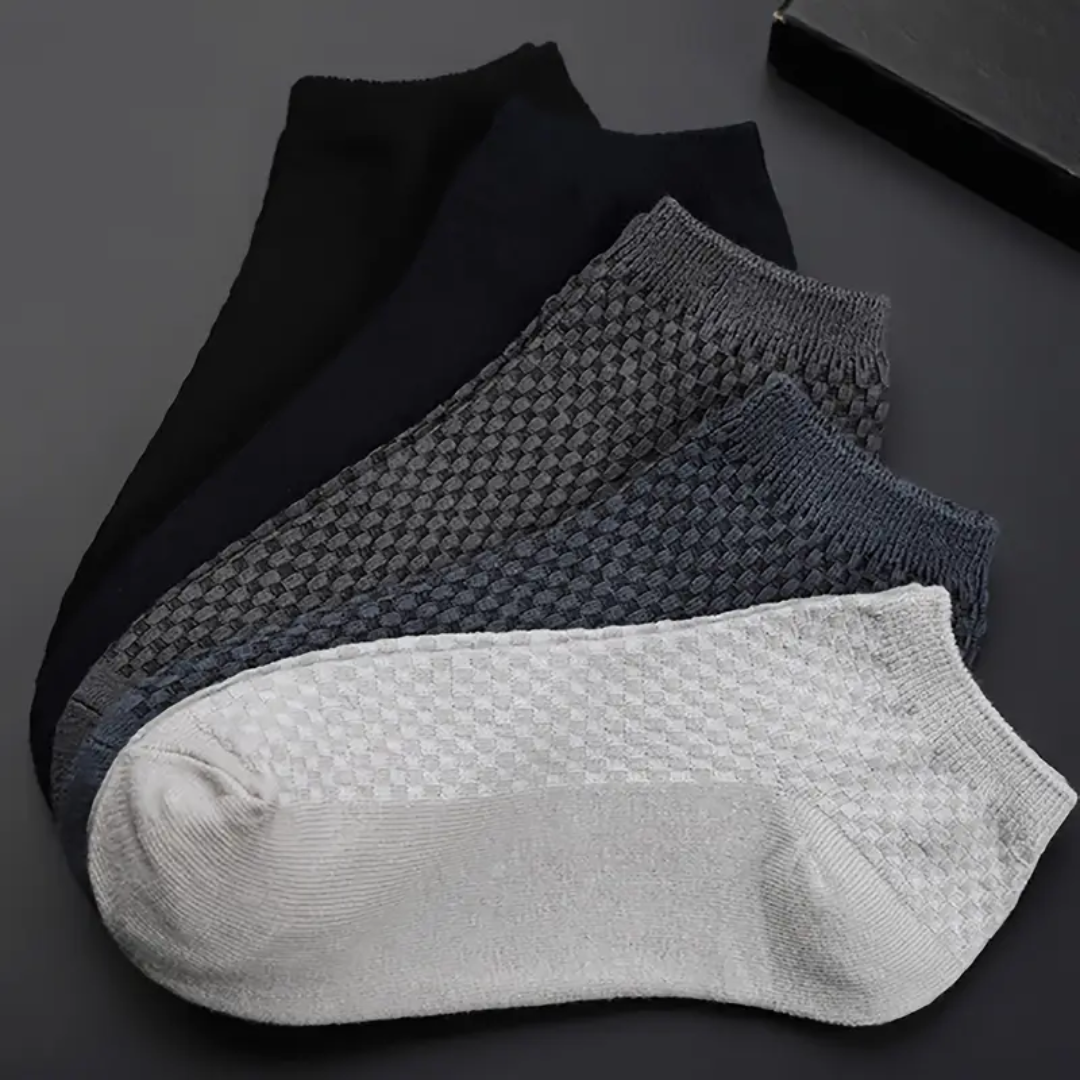 5 Paar Bambussocken für Herren – atmungsaktiv, geruchsneutral und feuchtigkeitsabsorbierend