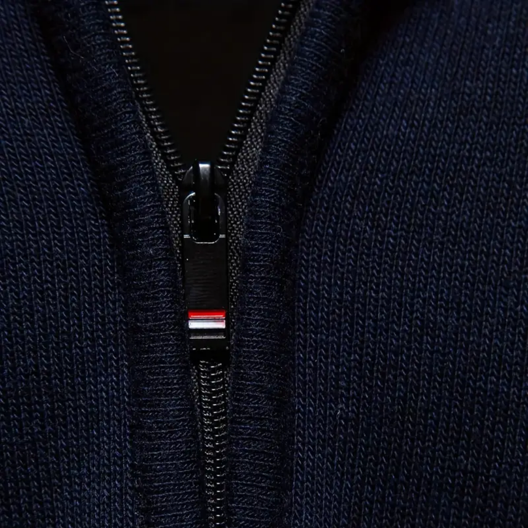T&H Herren-Pullover mit Reißverschluss