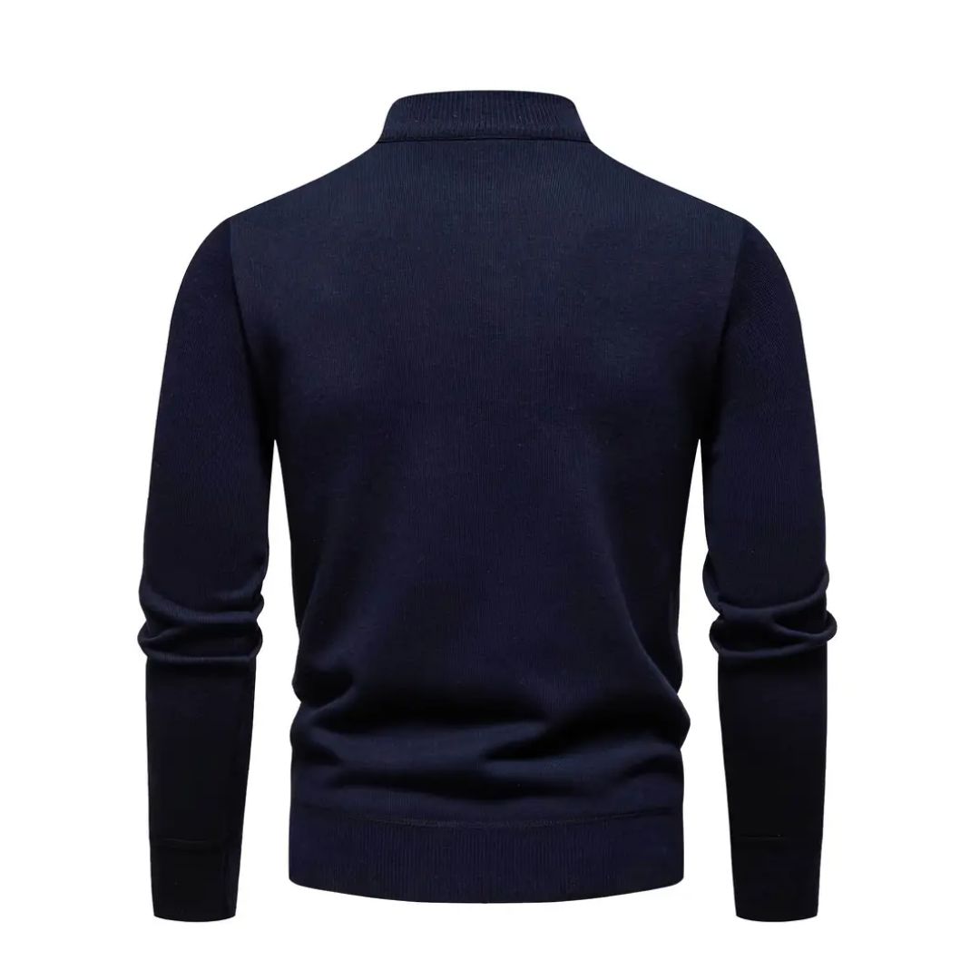 T&H Herren-Pullover mit Reißverschluss