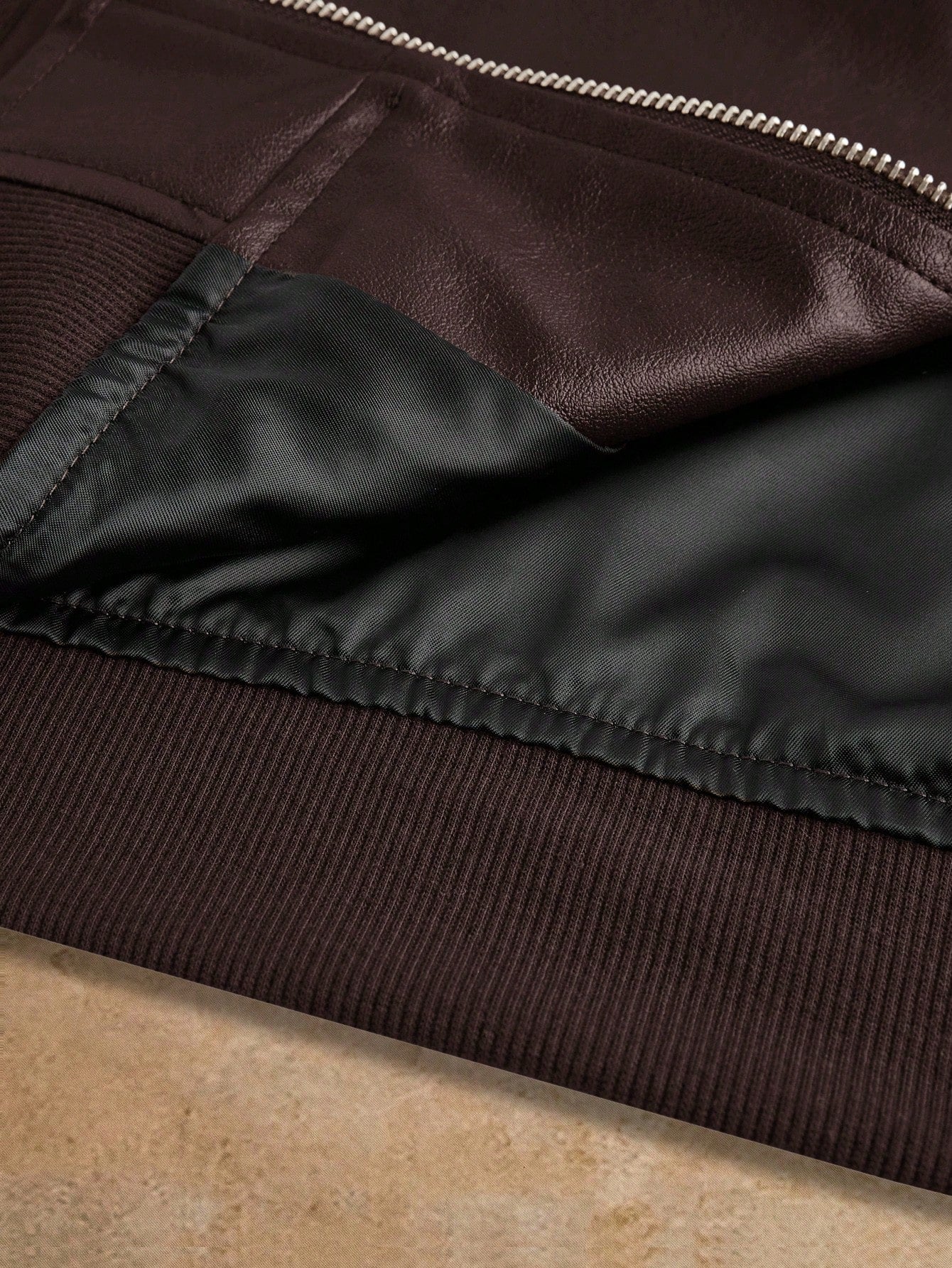 David men's retro PU leather jacket