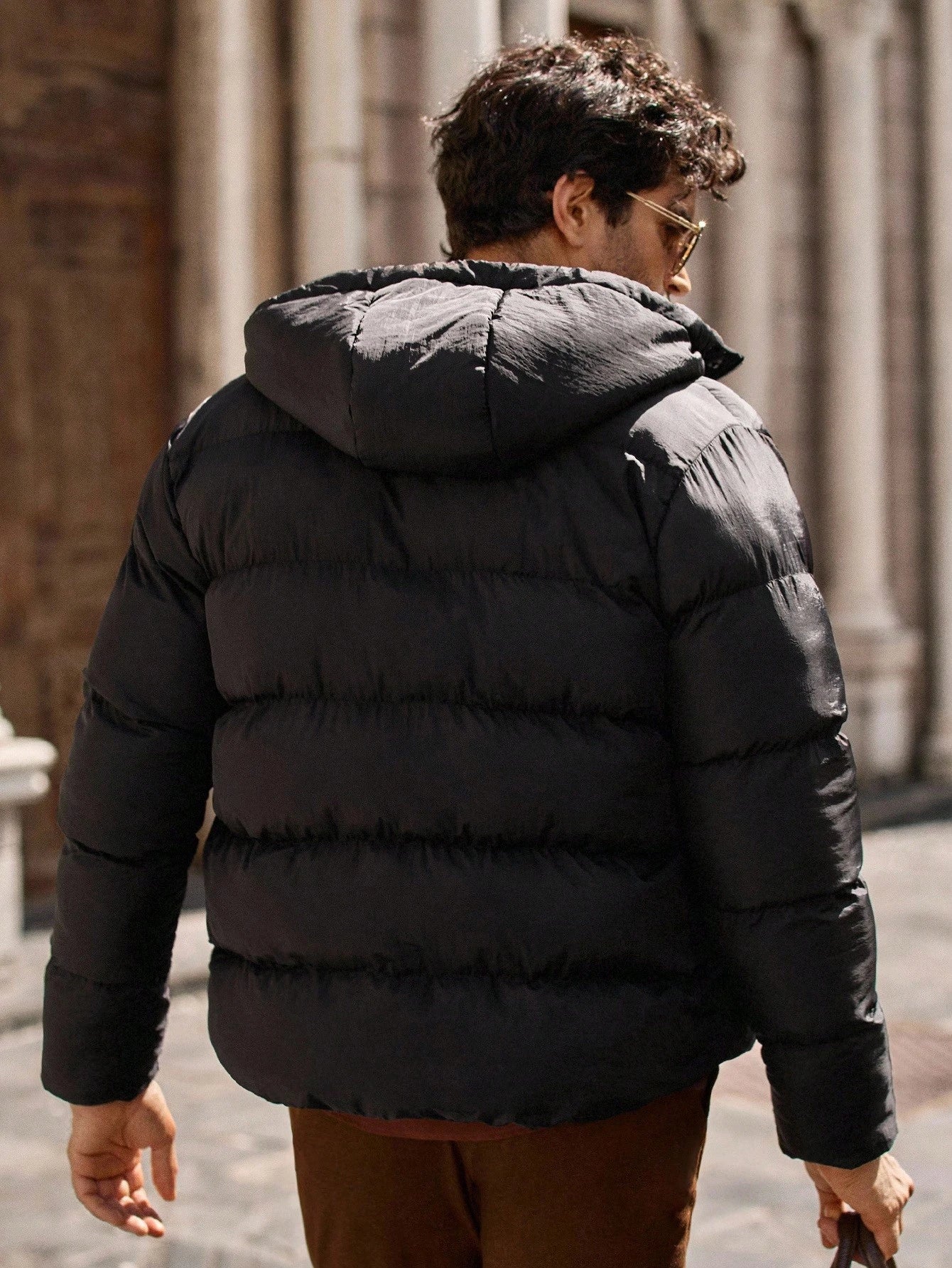 Jared men's padded puffer jacket with hood