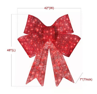 Christmas Bow Decoration Best Choice 36cm Pre-lit W/ 90 Led [🔥Buy 1 Get 2 Today🔥]