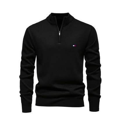 T&H Herren-Pullover mit Reißverschluss