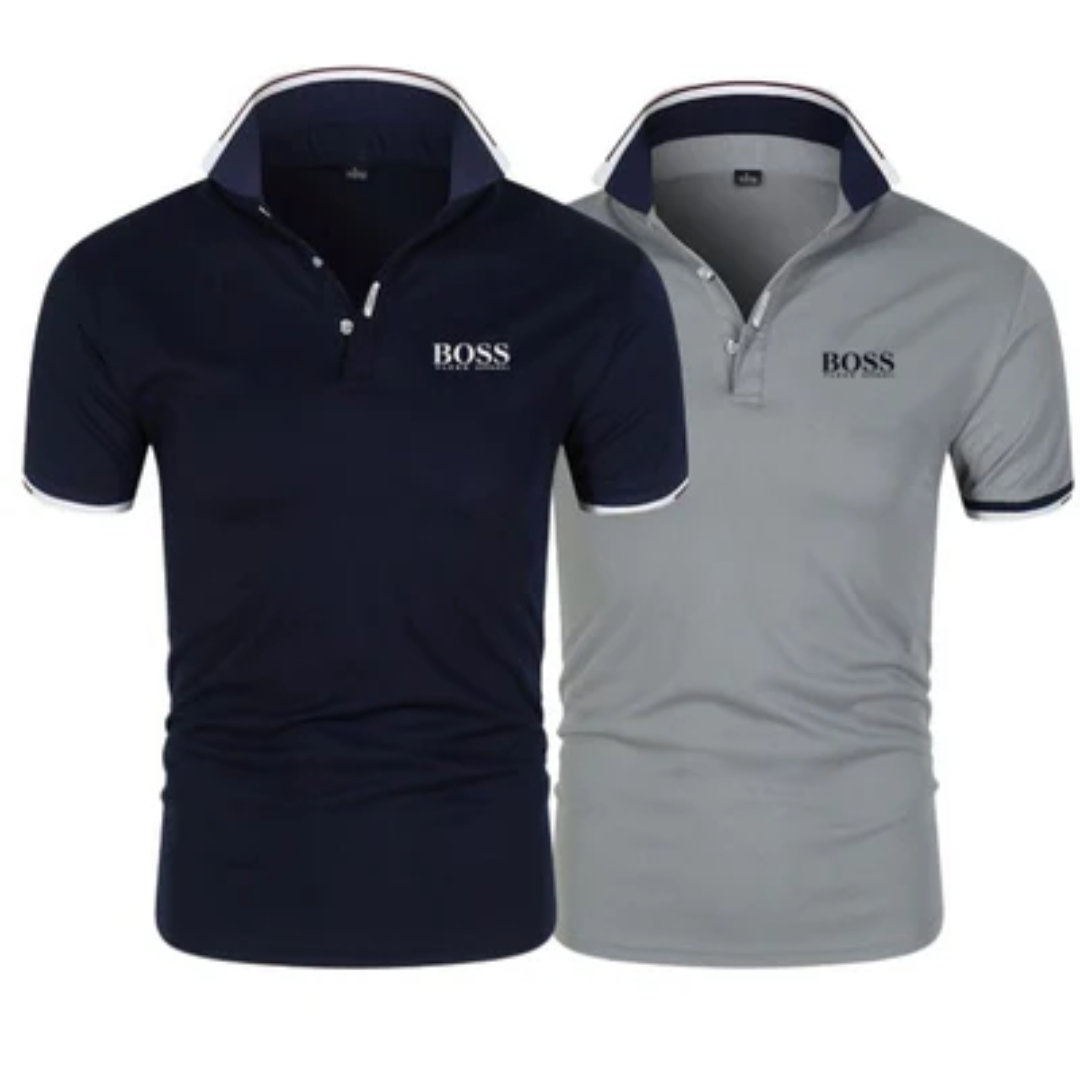 [1 kaufen, 2 bekommen] 2er-Pack Koch-Poloshirts