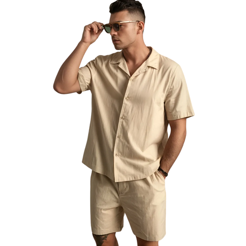 Veranno Class – Herren Leinen-Set mit Hemd & Hose