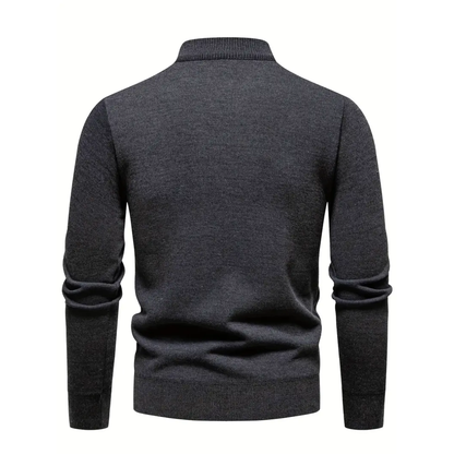 T&H Herren-Pullover mit Reißverschluss