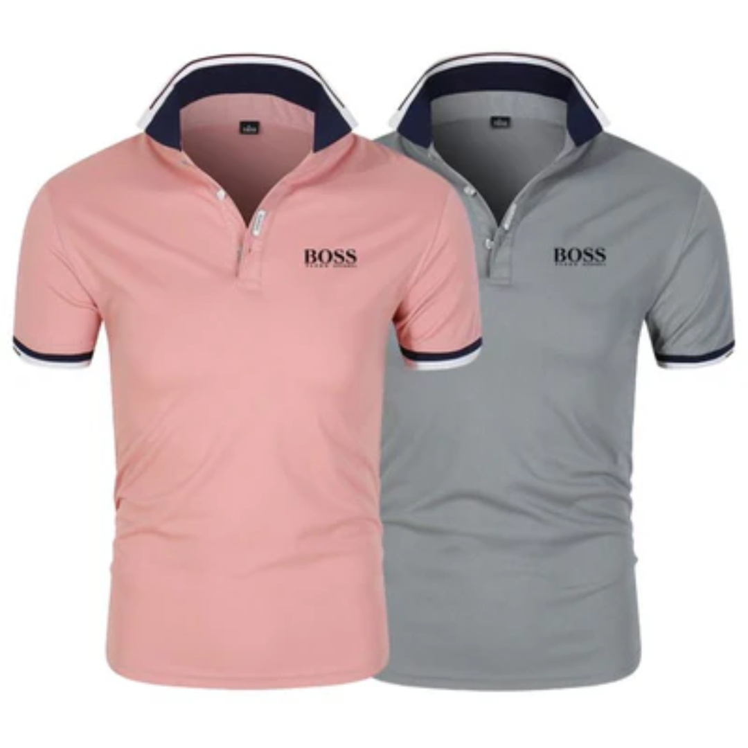 [1 kaufen, 2 bekommen] 2er-Pack Koch-Poloshirts