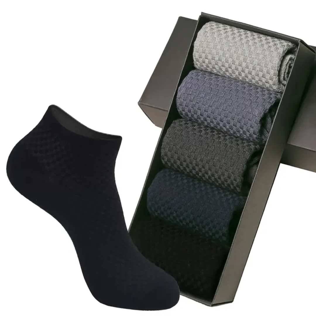 5 Paar Bambussocken für Herren – atmungsaktiv, geruchsneutral und feuchtigkeitsabsorbierend