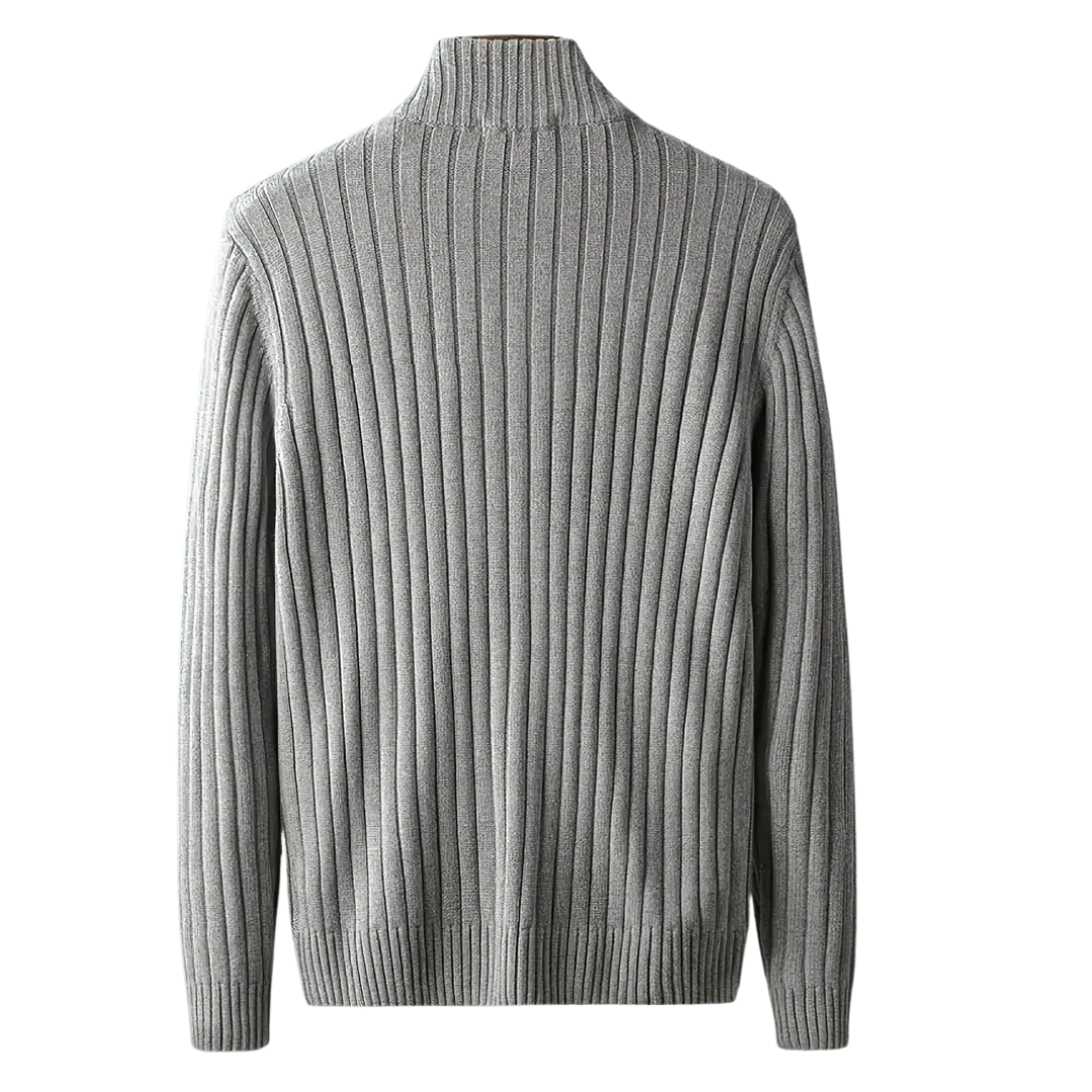 R&L Herren-Cardigan mit Reißverschluss