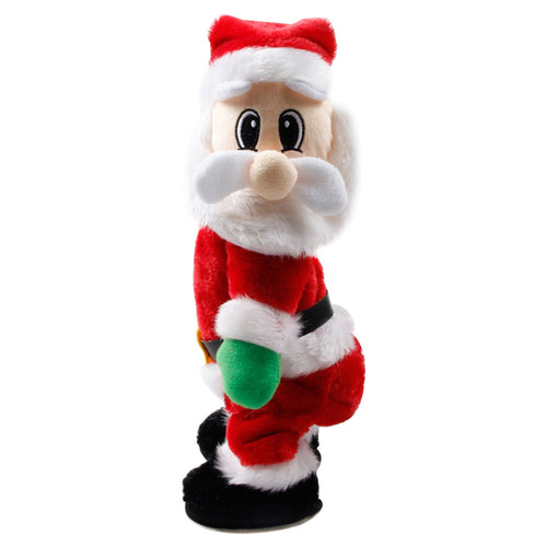 Dancing Santa Claus Verlen, Gyrates to The Music
