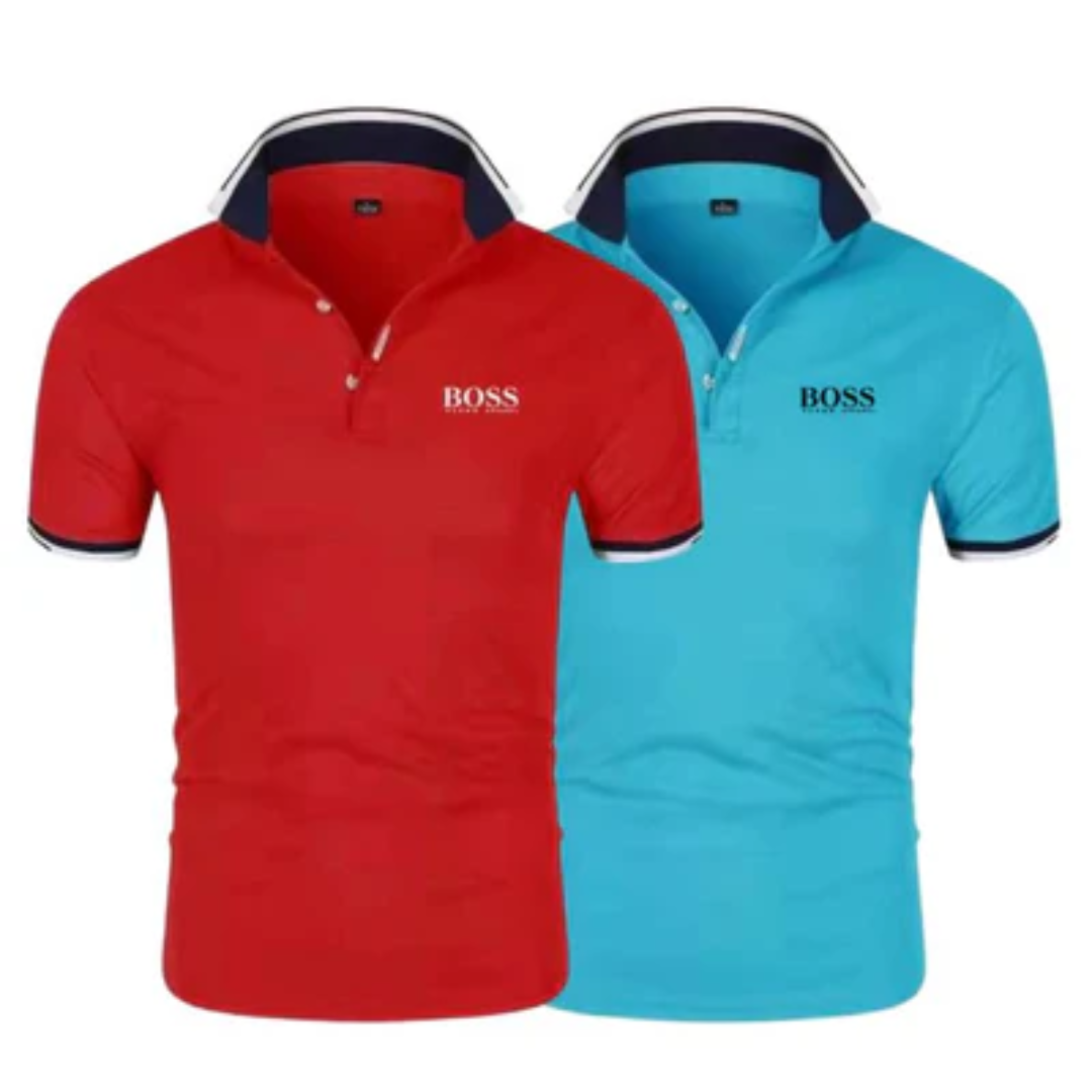 [1 kaufen, 2 bekommen] 2er-Pack Koch-Poloshirts