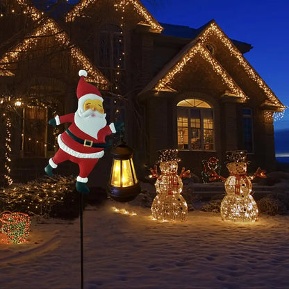 Last Day Promotion 50% OFF Solar-Powered Santa Claus Garden Stake Light