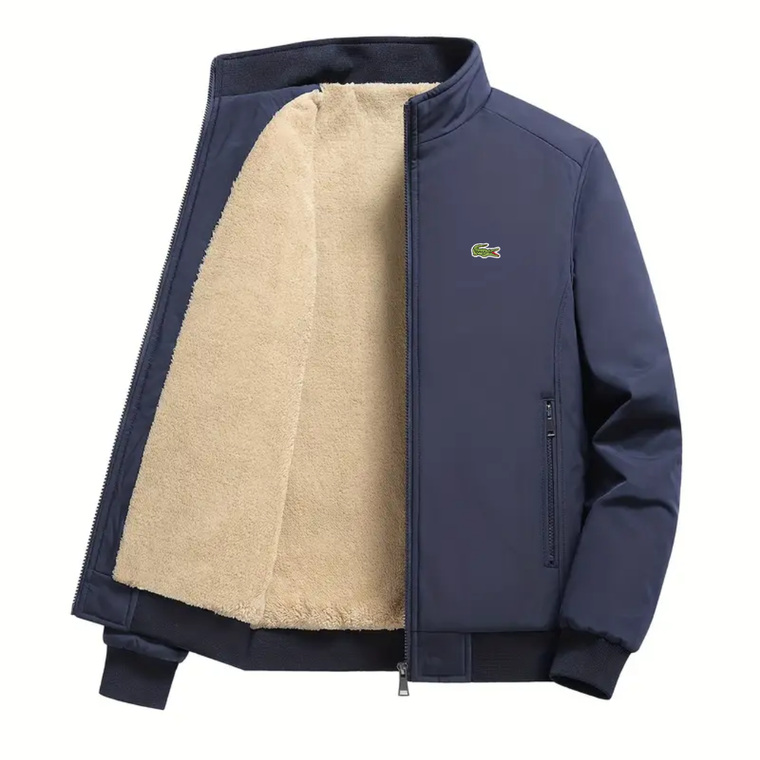 Herrenjacke mit Krokodilfutter