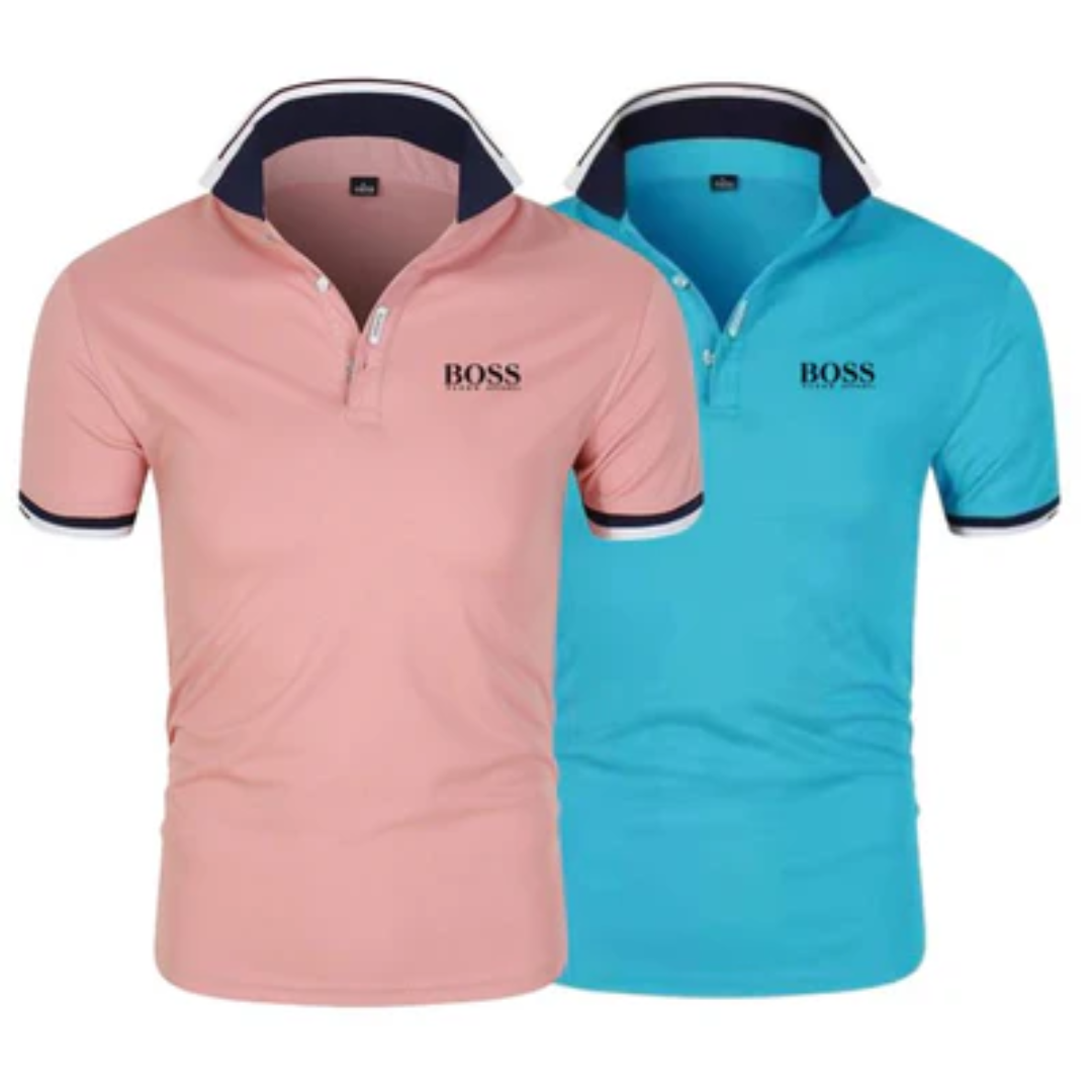 [1 kaufen, 2 bekommen] 2er-Pack Koch-Poloshirts