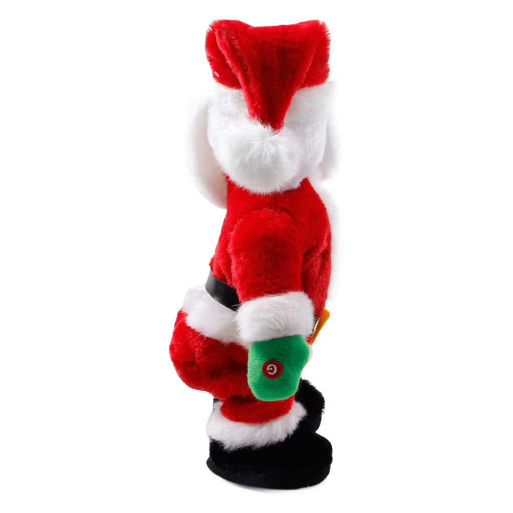 Dancing Santa Claus Verlen, Gyrates to The Music