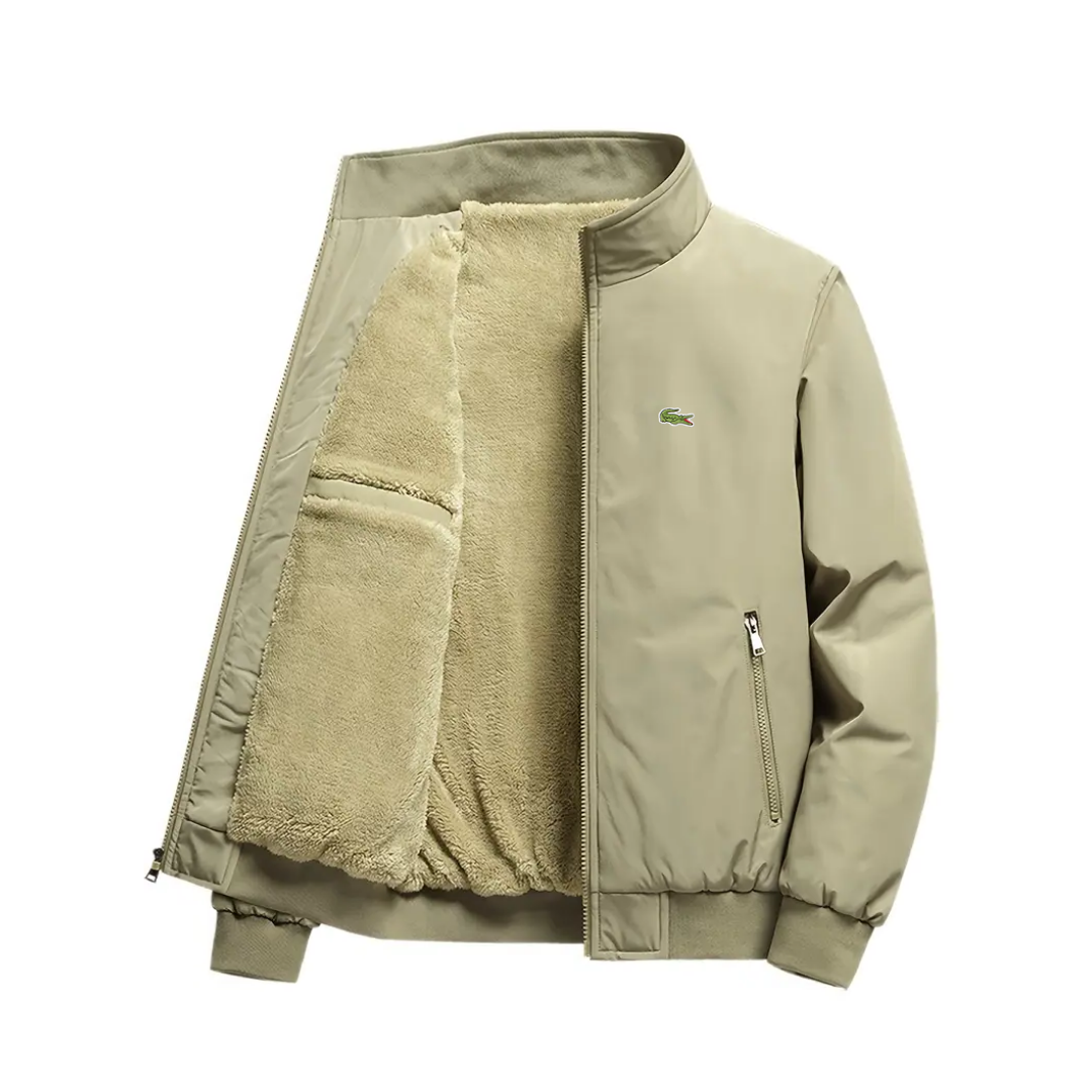 Herrenjacke mit Krokodilfutter