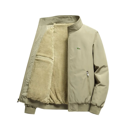 Herrenjacke mit Krokodilfutter