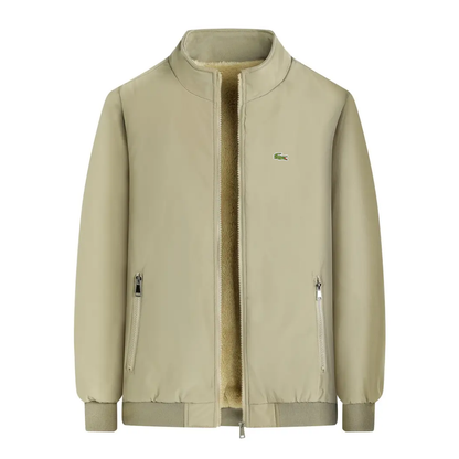 Herrenjacke mit Krokodilfutter