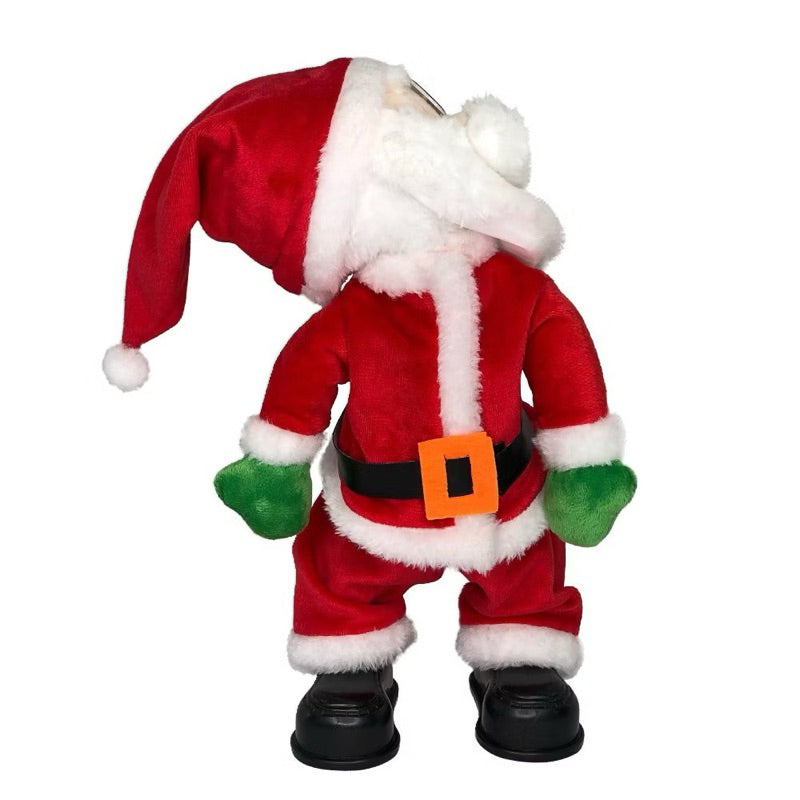 Dancing Santa Claus Verlen, Gyrates to The Music