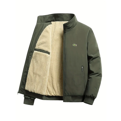 Herrenjacke mit Krokodilfutter