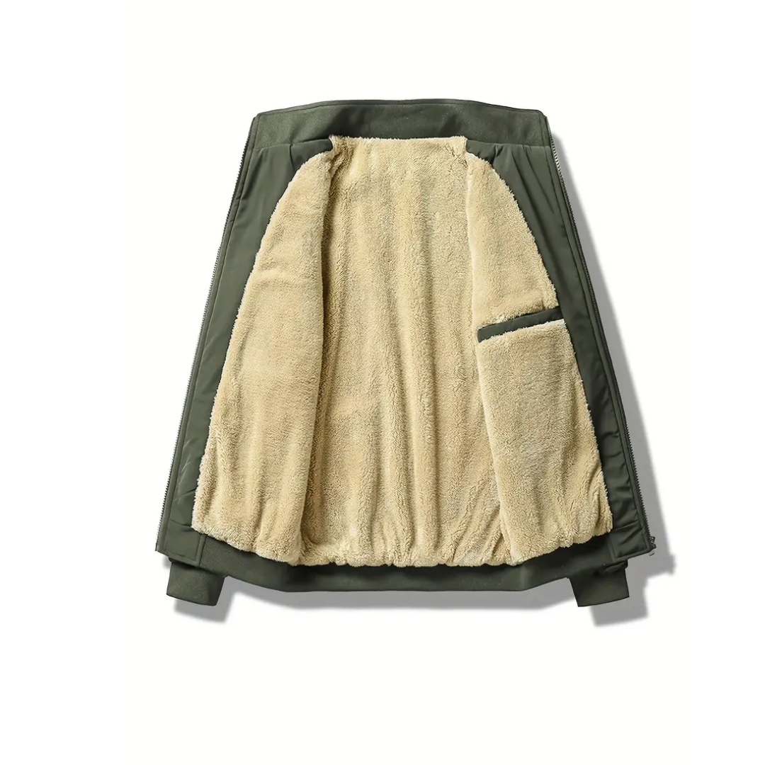 Herrenjacke mit Krokodilfutter