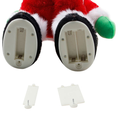 Dancing Santa Claus Verlen, Gyrates to The Music