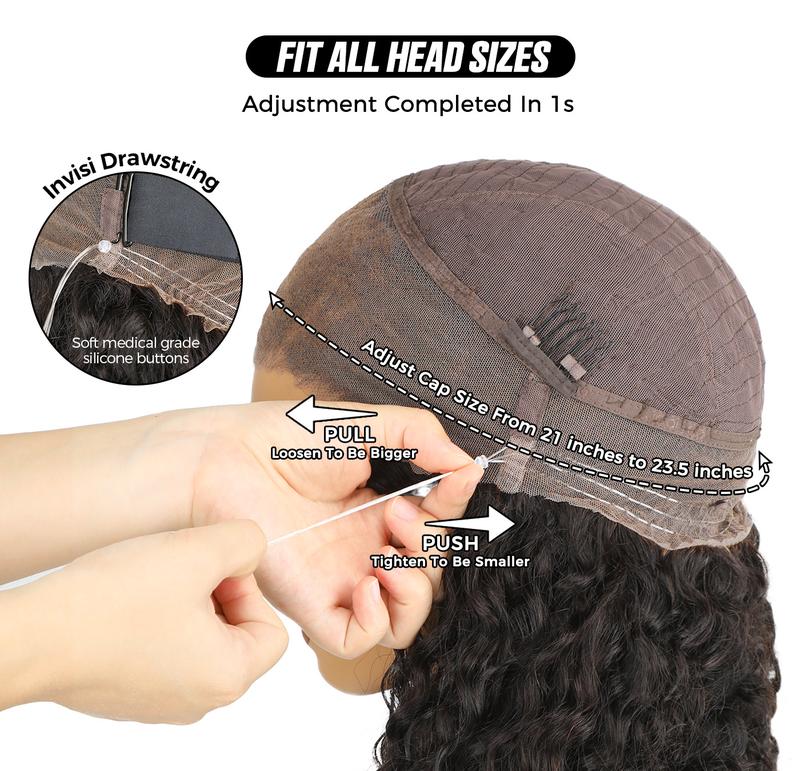 Unmissable promotion at Verlen: 70% off on pre-cut, curly and straight 360 lace front wigs, no glue required, with invisible cord and pre-thinned human hair.