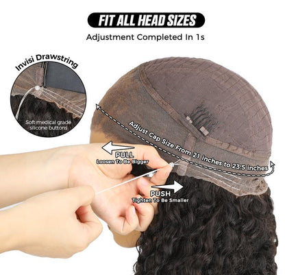 Unmissable promotion at Verlen: 70% off on pre-cut, curly and straight 360 lace front wigs, no glue required, with invisible cord and pre-thinned human hair.