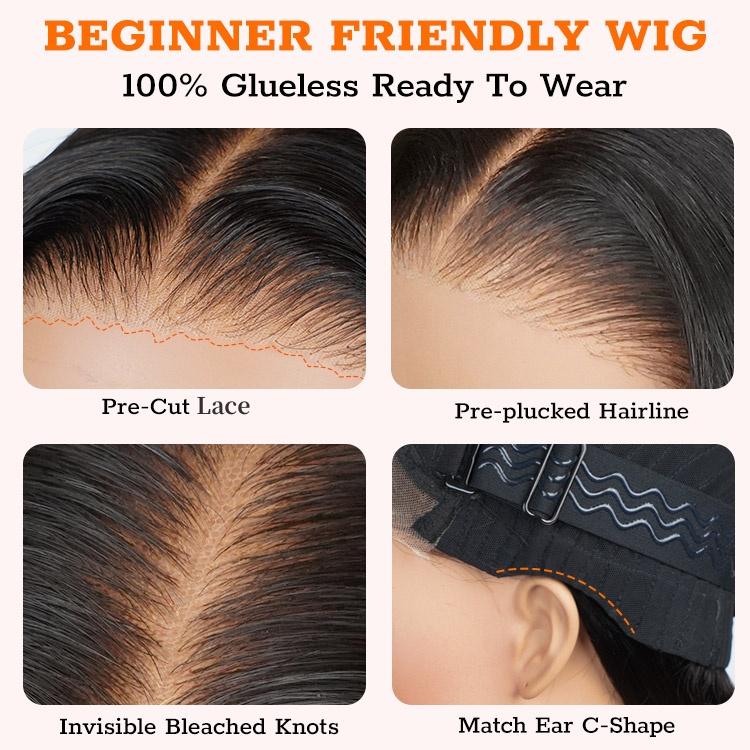 Unmissable promotion at Verlen: 70% off on pre-cut, curly and straight 360 lace front wigs, no glue required, with invisible cord and pre-thinned human hair.