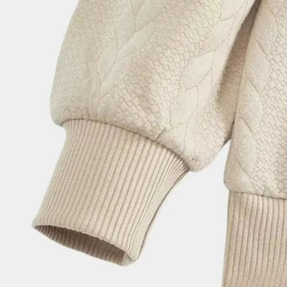 Essential sweatshirt with a zipper that goes all the way to the chest - Verlen