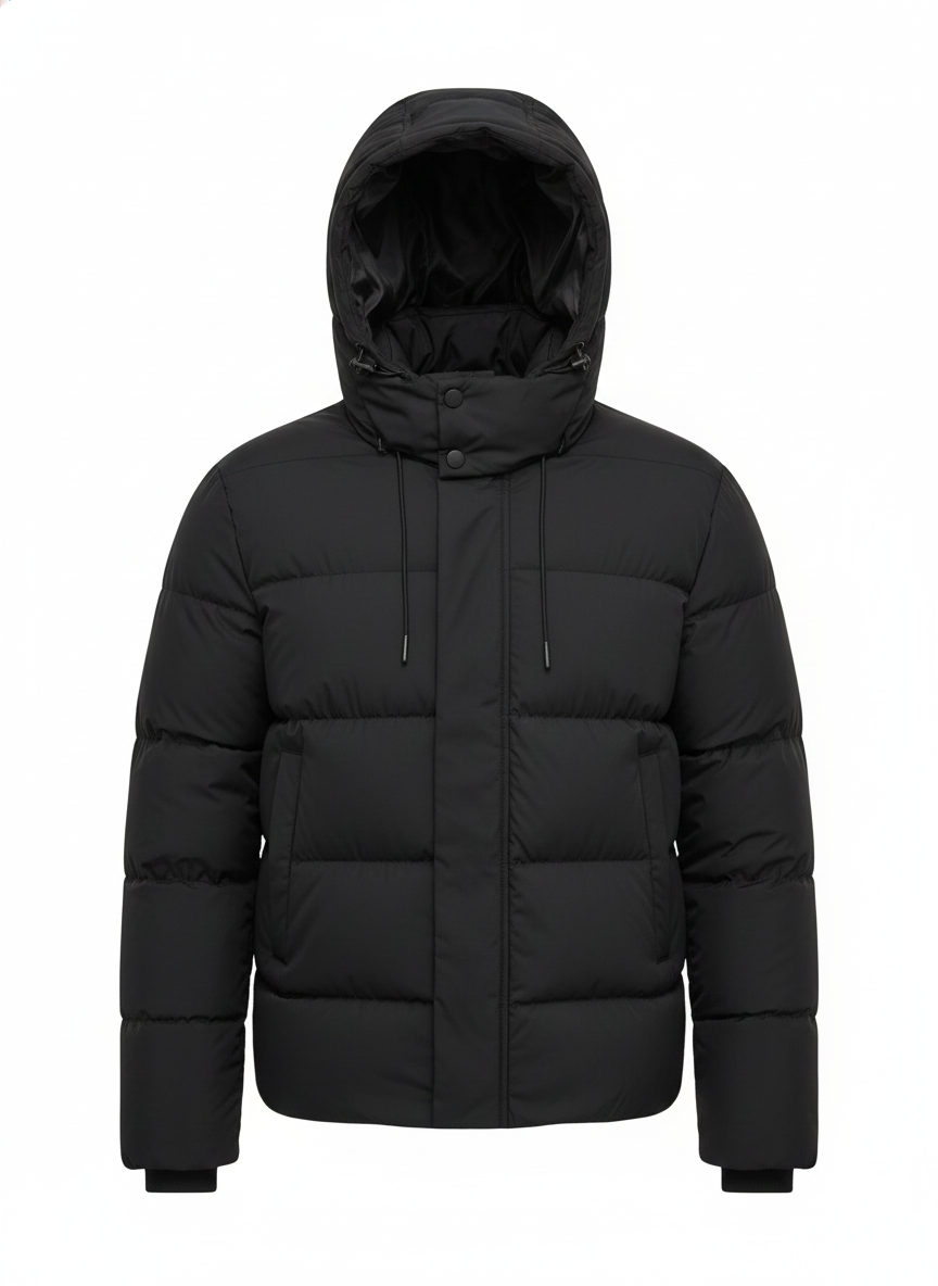 Jared men's padded puffer jacket with hood