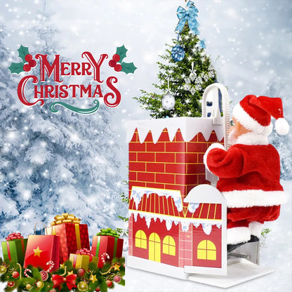 Stairs Climbing Santa Claus