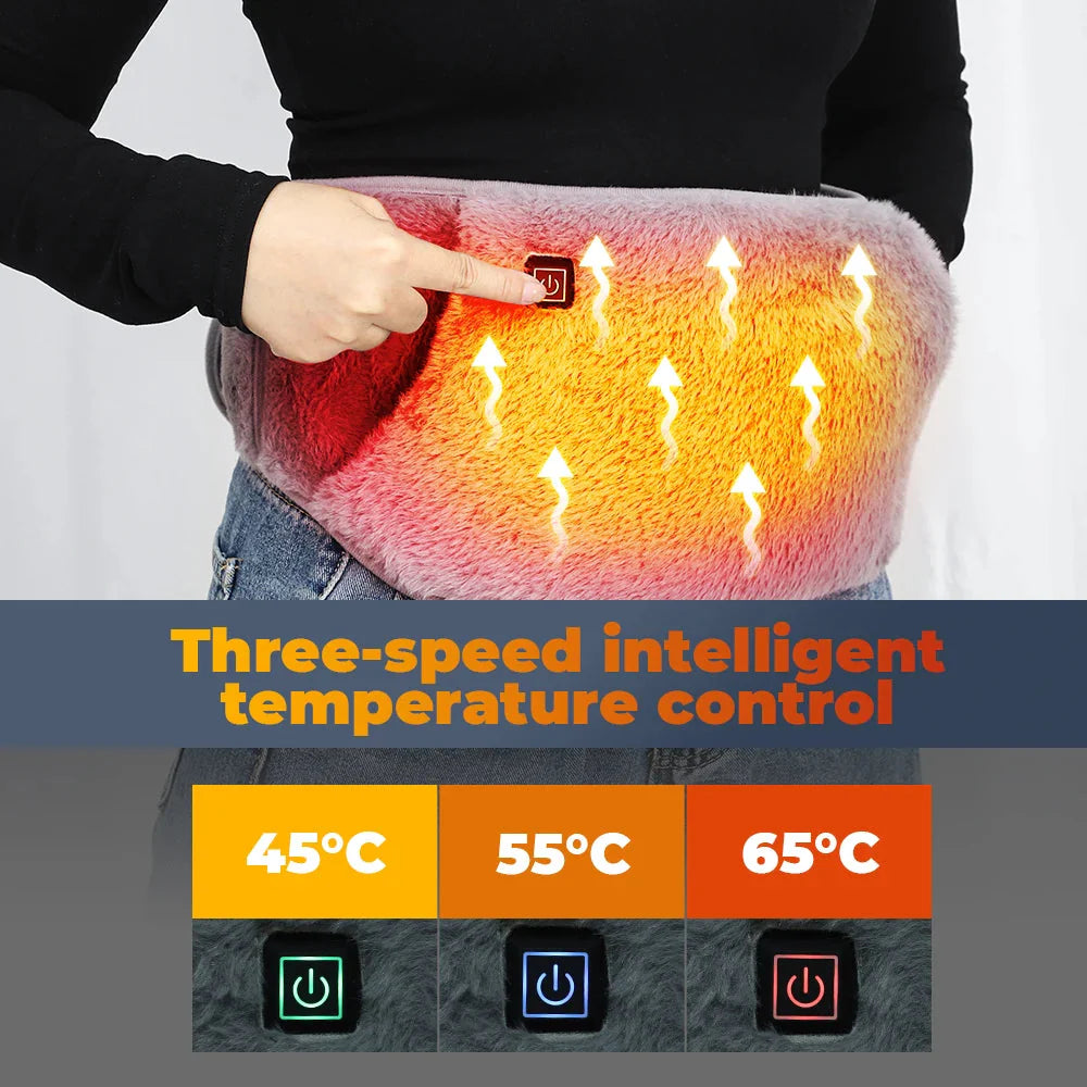 Core Comfort Wrap - An ultra-soft heating band that envelops you in therapeutic warmth.