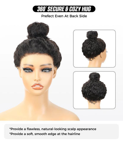 Unmissable promotion at Verlen: 70% off on pre-cut, curly and straight 360 lace front wigs, no glue required, with invisible cord and pre-thinned human hair.