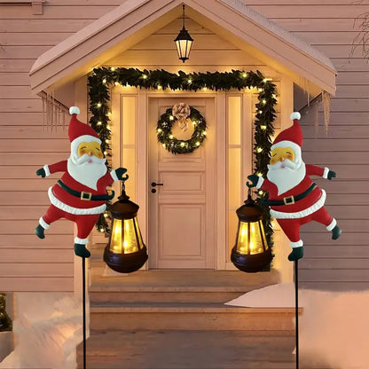 Last Day Promotion 50% OFF Solar-Powered Santa Claus Garden Stake Light