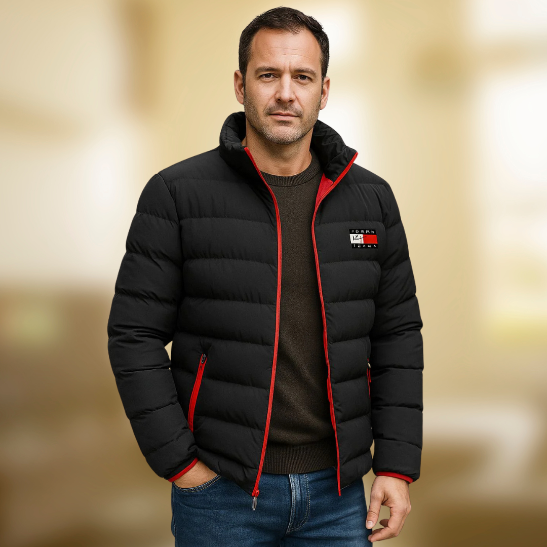 Herren-Winterpufferjacke