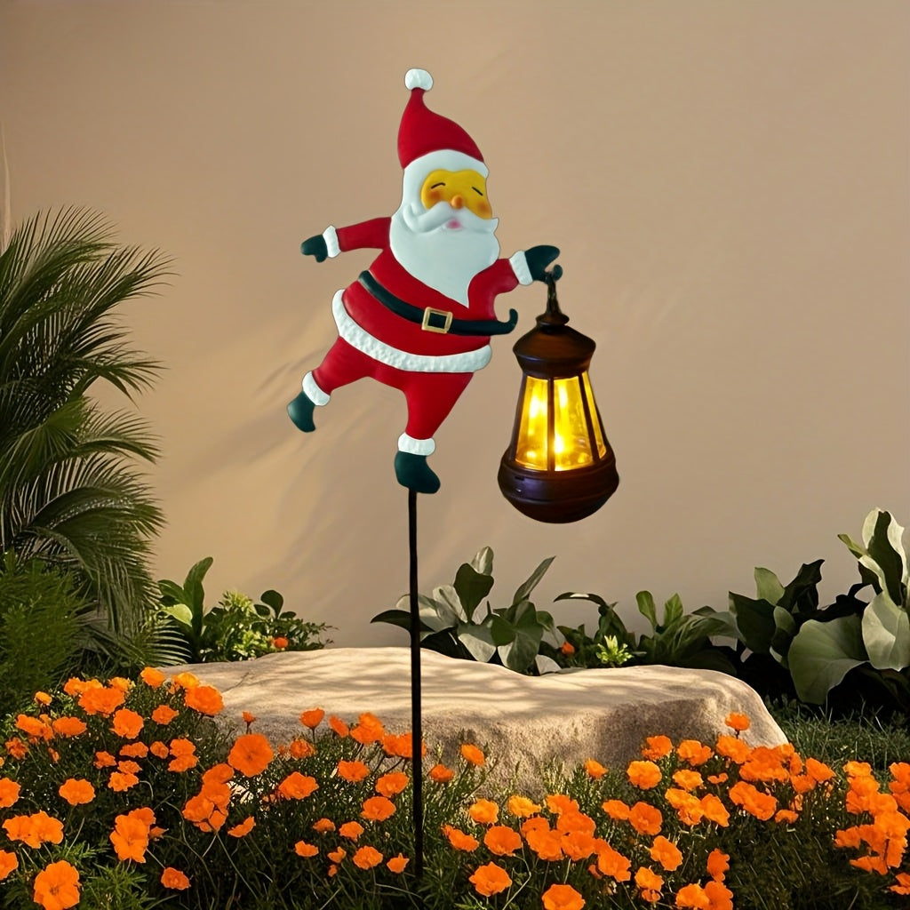 Last Day Promotion 50% OFF Solar-Powered Santa Claus Garden Stake Light