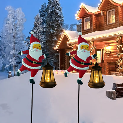 Last Day Promotion 50% OFF Solar-Powered Santa Claus Garden Stake Light