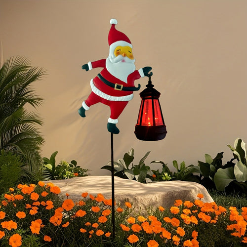 Last Day Promotion 50% OFF Solar-Powered Santa Claus Garden Stake Light