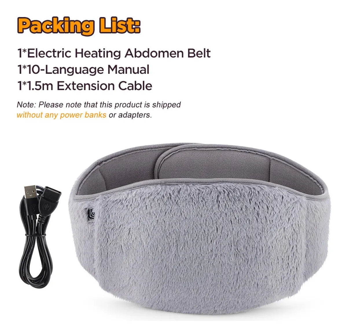 Core Comfort Wrap - An ultra-soft heating band that envelops you in therapeutic warmth.